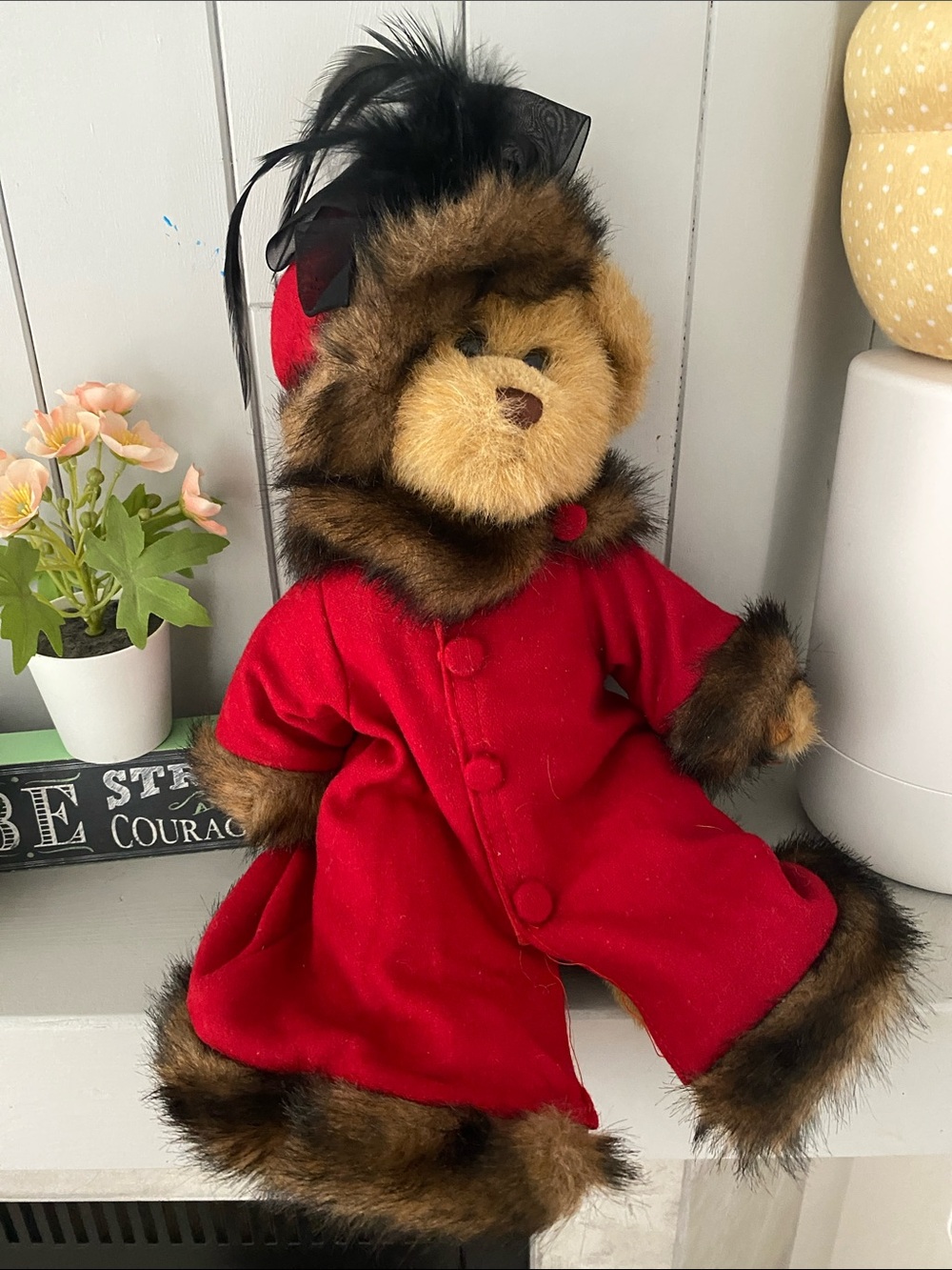 Fancy LOTIE Teddy Bear plush beanie Bearington creature comfort
